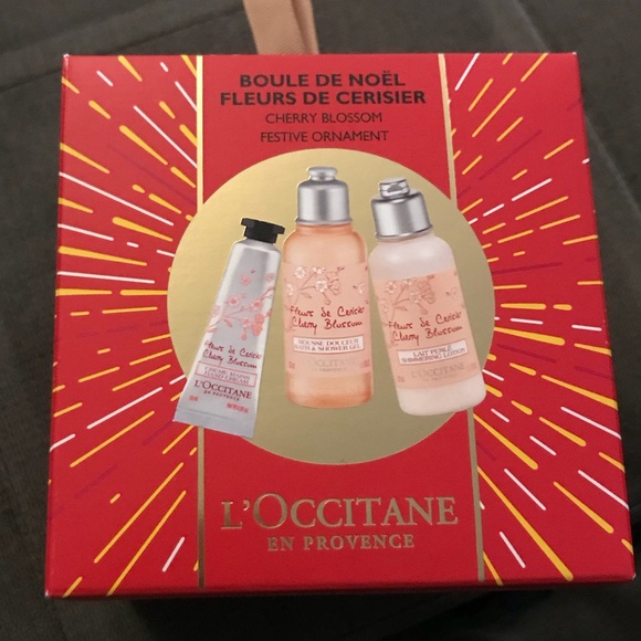 Loccitane Cherry Blossom Festive Ornament Nwt